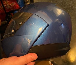 casco moto modular BMW mujer