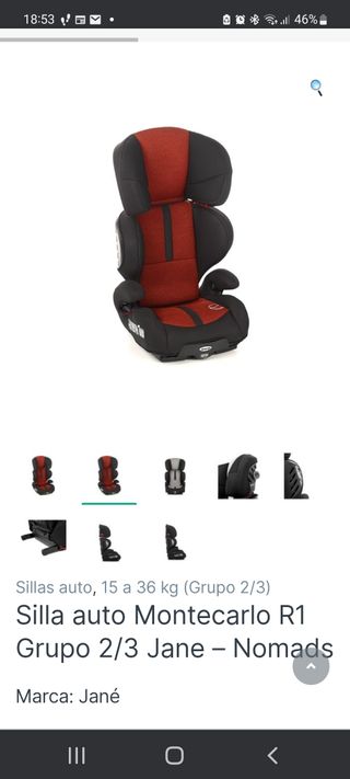 Silla coche G2/3 Isofix Jane