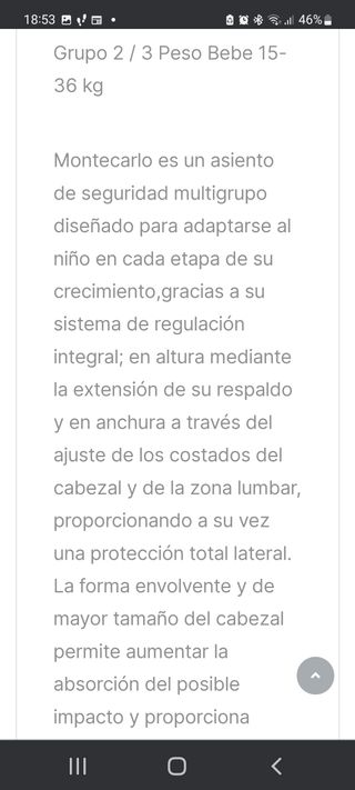 Silla coche G2/3 Isofix Jane