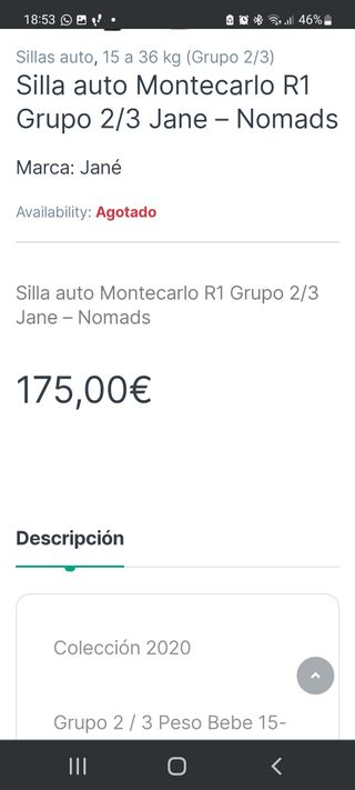 Silla coche G2/3 Isofix Jane