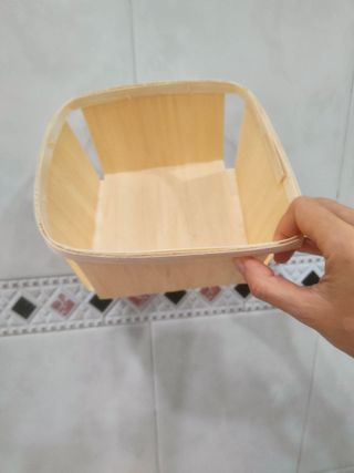 Frutero macetero cesta vaciabolsillos mimbre bambú