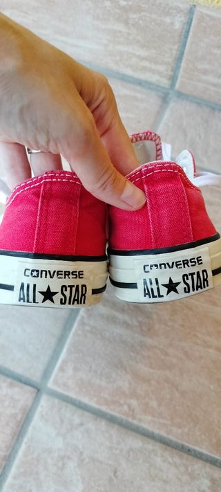 Converse All Star rosse n. 37