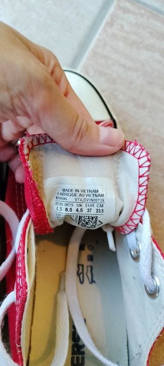 Converse All Star rosse n. 37