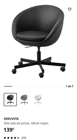 Silla preciosa única Ikea.Ajustable.Como nueva.