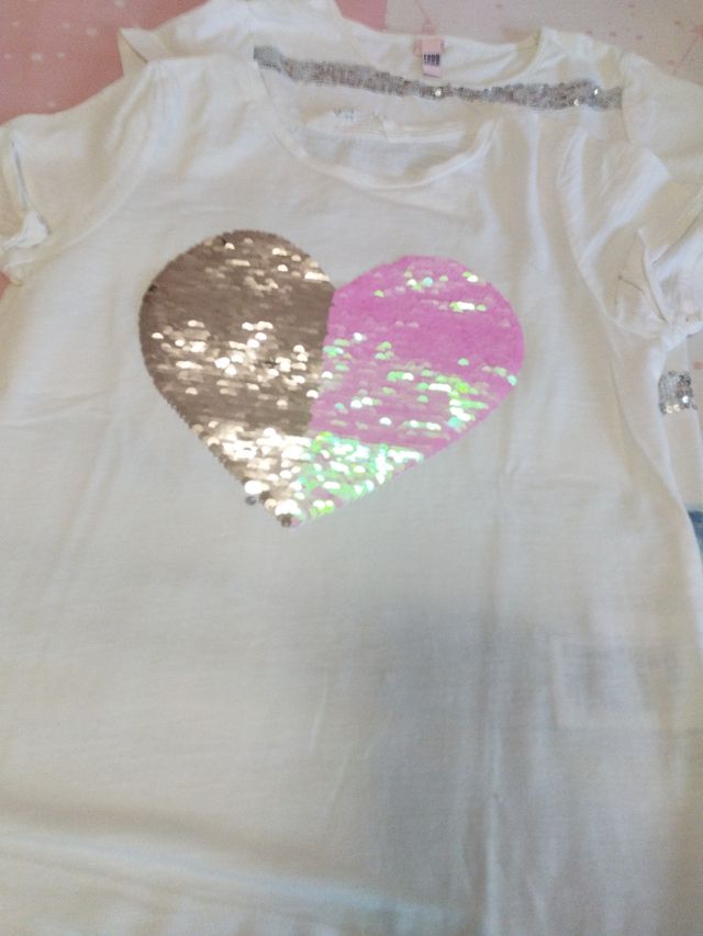 Lote 2 camisetas brillos 6-8 años