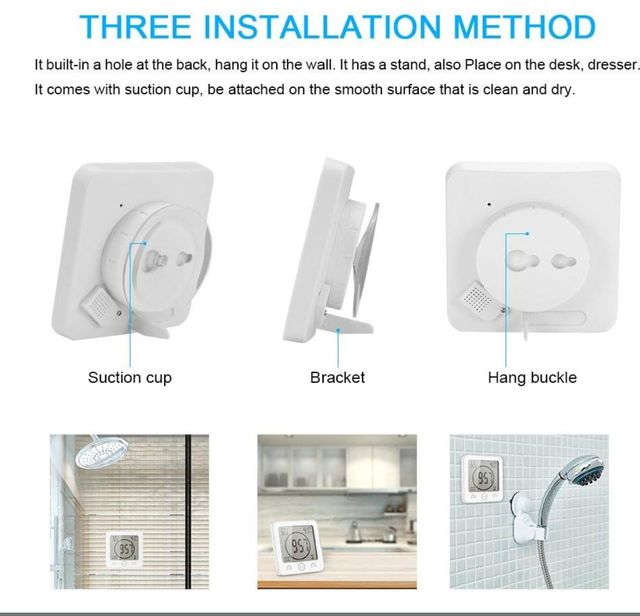 RELOJ DE BAÑO, DUCHA / IMPERMEABLE