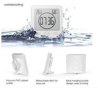 RELOJ DE BAÑO, DUCHA / IMPERMEABLE