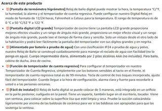 RELOJ DE BAÑO, DUCHA / IMPERMEABLE