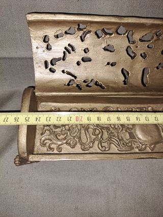 ANTIGUA CAJA CHINA DE FINALES S. XIX, DE PIEDRA O