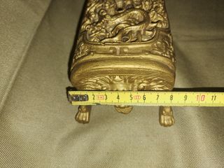 ANTIGUA CAJA CHINA DE FINALES S. XIX, DE PIEDRA O