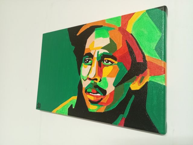 Ritratto Popart portrait - Bob Marley