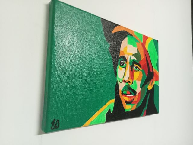 Ritratto Popart portrait - Bob Marley