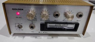 Golden sono amplificador con casetera.