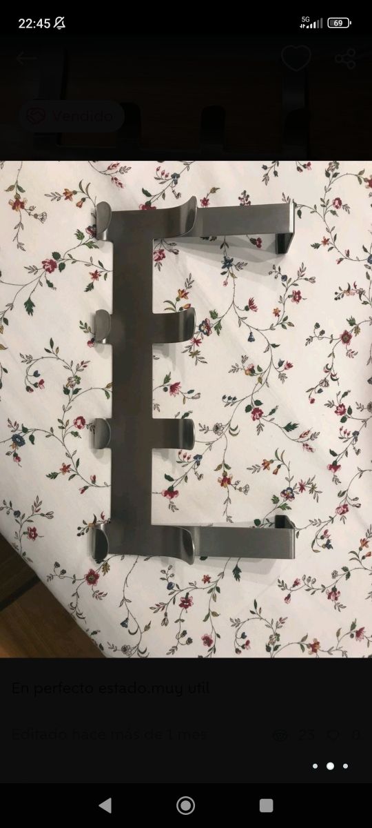 Appendiabiti in acciaio inox