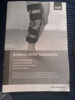 ortesis / protesis rodilla rehabilitacion