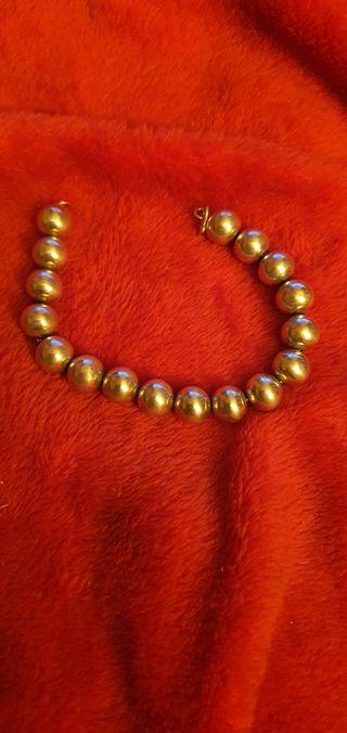 PULSERA BOLAS PLATA925 MEXICO.