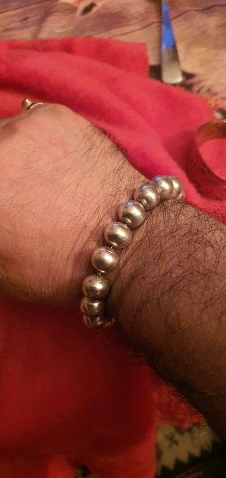 PULSERA BOLAS PLATA925 MEXICO.