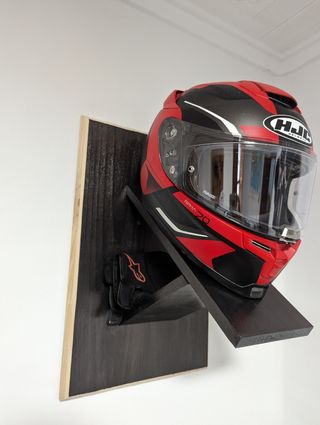 Casco moto artesanal