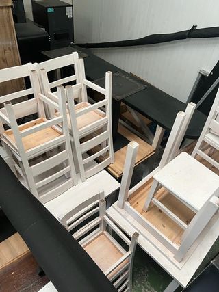 SILLAS MADERA MACIZA HOSTELERIA, BAR