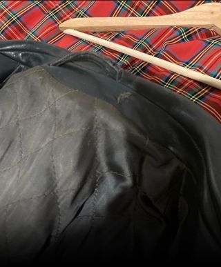 trench in pelle grigia tedesco ww2