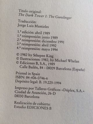 LA TORRE OSCURA 1 de Stephen King