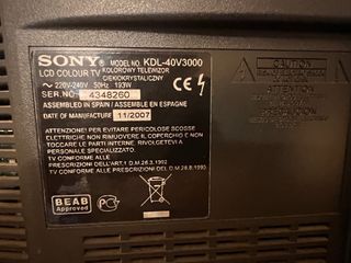 TV Sony Bravia KDL-40V3000