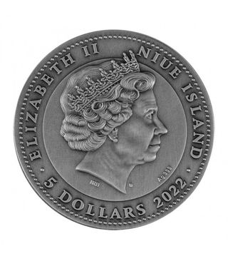 Moneda plata pura Drowner 2 onzas - Niue  2022