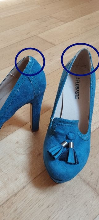 Scarpe con tacco e plateau 
