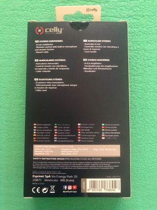 auricolari Celly - in ear - con jack 3,5mm