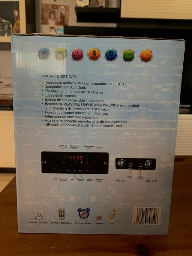 Altavoz digital + micrófono.