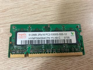 Memoria RAM 512MB 2RX16 PC2-5300S