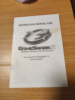 PS2 GameShark manual