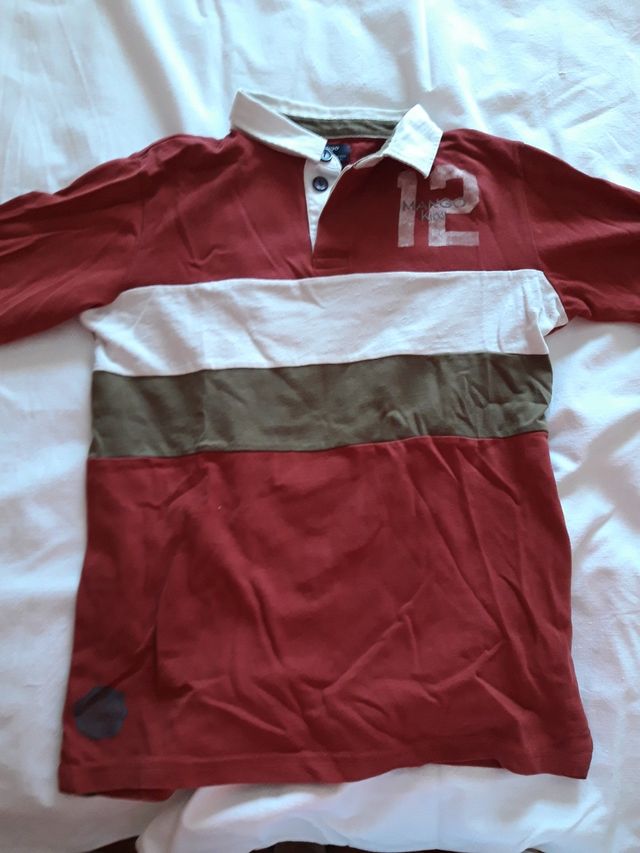 Polo manga larga. T.10-12.