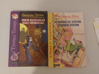 2 libros infantiles Geronimo Stilton