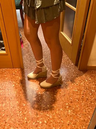 Alpargatas blancas Macarena shoes