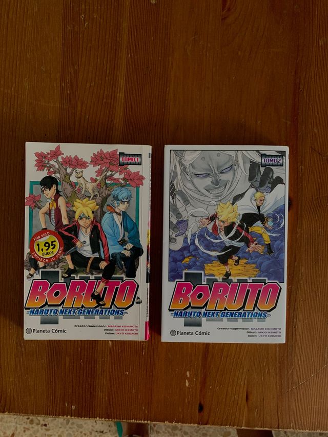 Libros de boruto (tomo 1 y 2).