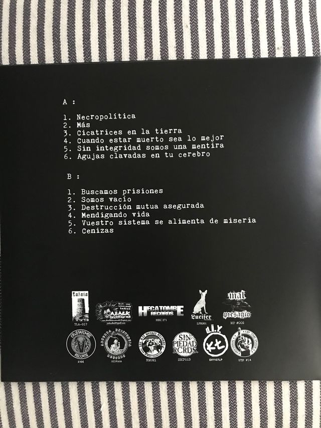 Vinilo Necropolítica 12”