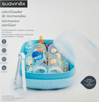 Esterilizador biberones Suavinex para microondas