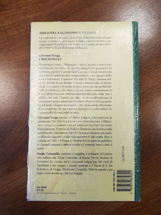 Libro Giovanni Verga