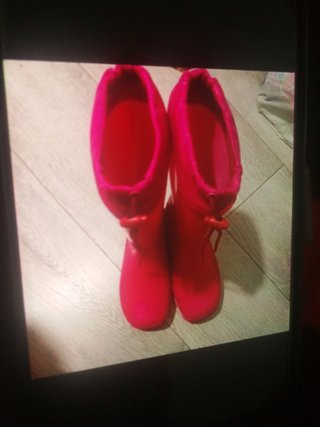 Botas agua numero 35 rosas cachuscas