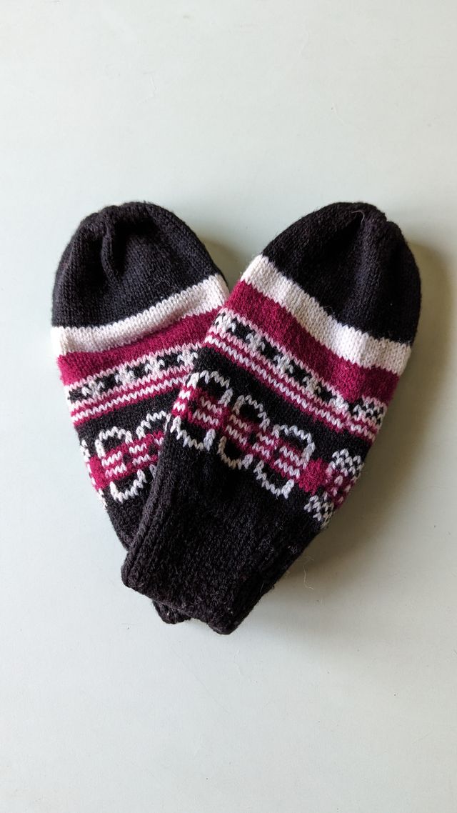 Guanti a muffola da bambina