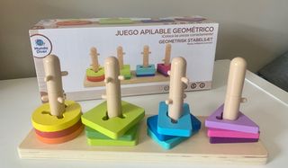 JUEGO APILABLE GEOMETRICO MADERA
