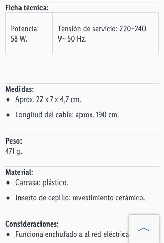 Cepillo electrico alisador cabello