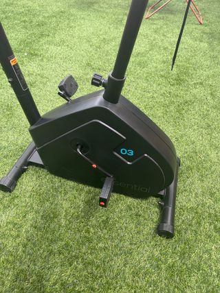 Bicicleta estática + funda sillín