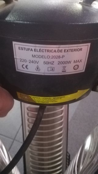 Calefactor eléctrico de brazos abatibles