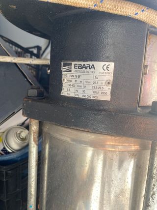 bomba para elevar agua