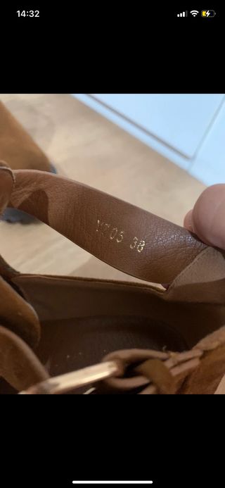 botin marron plataforma