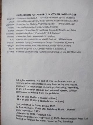 Asterix the Gladiator.1973. Brockhampton