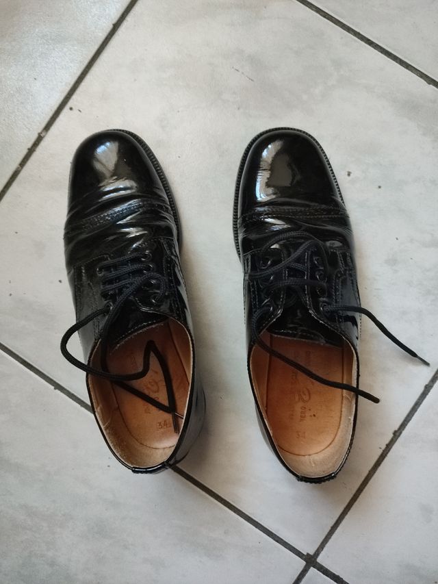 Scarpe per matrimonio/cerimonia ragazzo/ragazza in pelle