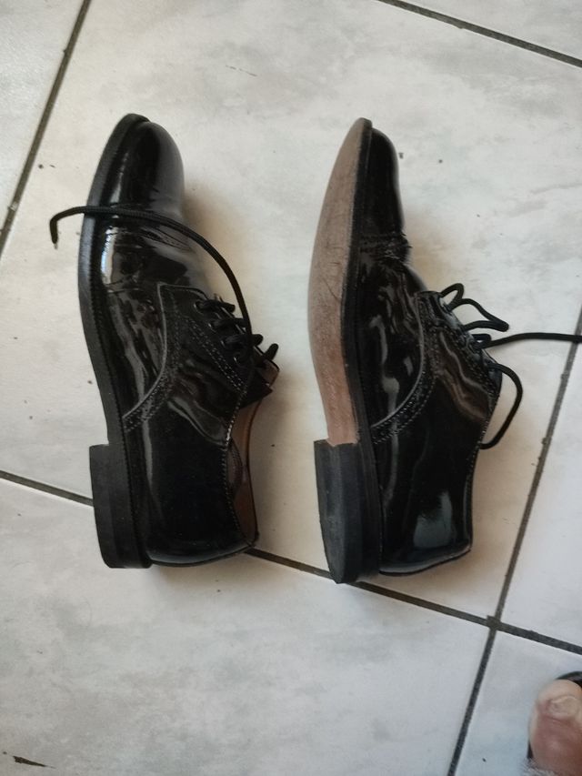 Scarpe per matrimonio/cerimonia ragazzo/ragazza in pelle
